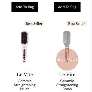 Le vite ceramic straightener brush